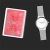 Rebetomo Guardate This Magic Tricks Play Card Change Card to Watch Close Up Street Illusions Gimmicks Mentalism Props (carta e orologio)