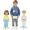 Janod - Un Jour… Dal dottore - Giocattolo di Imitazione Professione - 49 Accessori Inclusi - Grandi Personaggi da 65 cm - Sviluppa l'Immaginazione - Certificato FSC - Dai 3 Anni, J6621