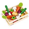 Janod - Cassetta 12 Verdure (Legno), Set per Tè Delle Bambole, Set per Cucina, Accessori per Mercato, Giocattolo Di Imitazione - Da 3 Anni in su, J05611