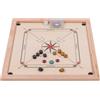 SQUARE GAME SQUARE - Carrom Professionale 840 LUX - Tabellone 84 x 84 cm - Tabellone da gioco professionale in legno con pietre (840 Lux)