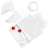 COLLBATH Set Costumi Cupido Bambini Cosplay Decorativo Fascia Chioma Feste Teatrali Eventi Scolastici