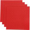 Q-Bricks Confezione da 4pz. Base 20X20 Borchie Rosso 620