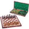 SQUARE GAME SQUARE - Scacchi in legno - CANCELLIERE - 50 x 50 cm - Scacchiera & Pezzi degli scacchi in legno