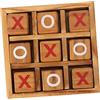 Vaguelly Gioco da Tavolo Tris in Legno per Famiglie e Ragazzo Ragazza 7-14 | Sviluppa Pensiero Strategico e Capacità Logiche, Conservazione Pratica, Colore Beige, per Casa e Svago
