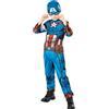 Rubie's Rubies Costume Capitan America per Ragazzi, Tuta Stampata e Maschera, Marvel Ufficiale, Costume Sostenibile Green Collection, per Halloween, Natale, Carnevale e Compleanni