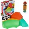 Tech Deck, Quarter Bowl Ruckus X-Connect Park Creator, Set con rampa da Personalizzare e Costruire con Fingerboard Speciale, Giocattoli per Bambini dai 6 Anni in su