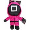 Play by Play Squid Game Peluche - 28 cm Peluche con Giacca Rosa, Dettagli Ricamati, Articolo con Licenza Originale, Vari Simboli a Scelta (Quadrato)