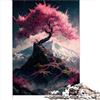 AITEXI Puzzle fiori ciliegio giapponesi | Puzzle Puzzle 1000 pezzi per adulti Puzzle in legno Adatto per adulti e bambini dai 12 anni in su Decorazione della casa （50x75 cm）