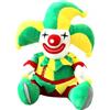 LRXIYODE 1pezzi Peluche Bambola Clown Design Ornamento Decorativo per Halloween Casa Giocattolo Peluche Liscio per Interni Regalo per Feste e Compleanni