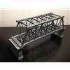 Outland Models Ponte per tralicci ferroviari grigio (per doppio binario) con calibro Z Piers