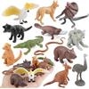AENIMELY 12 pz Mini Animali Australiani, Modelli Educativi Realistici con Canguro, Koala, Dingo, Coccodrillo, Pitone, Struzzo, Giocattoli per Bambini, Cake Toppers