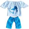 Generic Mini vestiti da dita per bambini - Set di pantaloni e t-shirt con punta delle dita - per scooter e skateboard con tastiera - Divertenti giocattoli interattivi con movimento - e