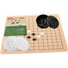 BESPORTBLE Set di Gioco del Go Professionale Pieghevole in Melamina per Bambini
