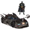 DC Comics Batman Offroad Batmobile con catapulta e cella a griglia nella parte posteriore, incluso personaggio Batman da 10 cm, per gli appassionati di supereroi dai 4 anni in su