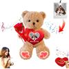 JABECODIFA Orsacchiotto Con Cuore Personalizzato Con Testo E Foto, Orso Di Peluche Valentine Teddy Bear Come Regalo Di San Valentino Per Lui E Lei O Per Un Compleanno, 40cm