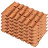GARIOUANS Tegole Miniature Realistiche per Bambino Bambina 120 Pezzi Marrone | Argilla Modellata, Riproduzione Dettagliata, per Micro Paesaggio e Accessori Edilizi, per Casette e Scenari Ferroviari