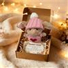 Generico Mini Coniglietto Abbraccio Carinos Regalo Pasqua, Coniglietto Pasquale Tascabile In Scatola Con Biglietto, Coniglietti Positivi Regalo Pasqua Per Bambini Adulti, Coniglietti Pasquali Mini Peluche