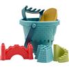 LICHENGTAI Giocattoli da Spiaggia per Bambini, 6 Pezzi Giocattoli Spiaggia Neonato, Giochi Bambino con Castello modalità, Set Spiaggia Giochi Estivi per Bambini