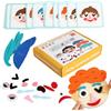 Generico Giocattolo Dei Bambini Con Viso Ed Espressioni In Feltro | Gioco Di Sviluppo Emotivo Con Carte Flash | Puzzle Didattico | Per Bambini Natale Piccoli Asilo Compleanno Scuola Festival