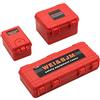 KEEDA - Mini custodia per bagagli, in plastica, per simulazione di accessori per 1:10 RC Crawler Traxxas TRX4 Axial SCX10 90046 CC01 D90 (rosso)