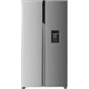 Candy CHSBSO-6174XWD, Frigorifero Side by Side, 90 cm, 518 L, motore inverter, Total No Frost, Dispenser di acqua, 2 cassetti verdure, controllo esterno digitale, illuminazione a LED, 42 dB, inox