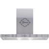 Gurari GCH F 461 IS 7 - Cappa aspirante in acciaio inox, 70 cm, 1000 m³/h, molto assorbente, 3 livelli, bottoni a pressione, cappa da parete, cappa di scarico, cappa di ricircolo