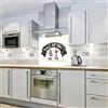Cube Print and Display Wine Time - Vetro da cucina stampato Splashback (700 W x 750 h)