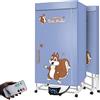 SweAtz Stendibiancheria Riscaldato Piccolo Armadio Elettrico Casa Appartamenti, 2000w/2300w Grande Capacità 20kg Doppio Strato Acciaio Inossidabile Telecomando Lavanderia Umida per Interni ad Alta