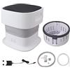 Torvex Mini lavatrice Torvex, lavatrice portatile pieghevole da 1 kg con cestello di scarico, 60 W per appartamento da viaggio