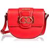 Love Moschino BORSA A SPALLA Donna, Rosso, 22X18X7