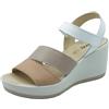 ENVAL SOFT 5786122 Vitello Castoro Sandali Confort per Donna in Pelle con Zeppa Alta (Taglia 39)