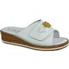 Loren, Sandalo per donna con regolazione a strappo, Bianco, 35 EU