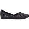 Frau 03P0 Mocassini Ballerine FORATI in Pelle Nero Nero, 36