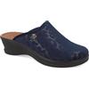 Fly Flot | Trendy Woman, Pantofole Donna Animalier, Ciabatta con Tomaia in Morbida Microfibra, Sottopiede imbottito in Pelle Antishock, Blu, 38