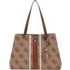 GUESS borsa a tracolla Erenia Tote Bag Latte Logo beige