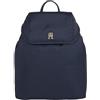 Tommy Hilfiger Zaino Donna TH Flow Flap Backpack Piccolo, Blu (Space Blue), Taglia Unica