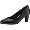 Tamaris Donne Classiche Decolleté 1-22419-20 Bianco, Nero Opaco, 37 EU