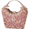 CORIOS Borsetta da Sera da Donna Strass Clutch Paillettes Borsa a Mano Pochette Piccolo con Catena Elegante Borsa a Spalla Lussuoso Borsa a Tracolla per Festa Cocktail Cerimonia Ballo Nero