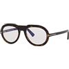 Tom Ford Montatura FT 5756-B BLUE FILTER Dark Havana/Blue Filter 53/20/145 donna