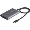 StarTech.com Adattatore Thunderbolt 3 a doppio monitor DisplayPort DP 1.4 8K - Doppio 4K 60Hz o singolo 8K/5K Thunderbolt 3 a DP - Adattatore video porta TB3 a 2x DisplayPort - Cavo da 46 cm - Mac/Windows