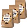 Generico 3 X Misura Biscotti Integrali Ripieni di Cioccolato Fondente | 100% Farina Integrale | Ricchi in Fibre | Confezione da 260 grammi Un frollino unico con un cuore morbido