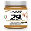 Butter Pro Burro di Arachidi 29% di proteine - Senza zuccheri CRUNCHY 500g - Crema Spalmabile Proteica - Qualità Italiana