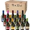 Gilac Birre artigianali confezione regalo Beerbox 15 bottiglie da 33cl, Birra artigianale Italiana di alta qualità, Degustazione birra selezione premium - Idea regalo