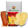 sapori mediterranei Box Regalo Calabrese: Nduja Artigianale Calabrese 250g - in Vasetto 170 GR - Provolette Ripiene 250 GR - Autentiche Delizie Calabresi - Sapori Mediterranei