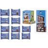 Generico confezione regalo prodotti Mr.Sciocco TUTTI ALTERNATIVA 100% vegetale al cioccolato: tavolette latte, nocciola, bianco, pistacchio e fondente, ovetto e tavoletta Senza Glutine, Senza Latte e Lattosio