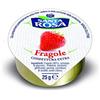 Santa Rosa 60 VASCHETTE MONOPORZIONE CONFETTURA EXTRA FRAGOLA SANTA ROSA 25 GR ALLUMINIO