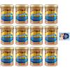 Felce Azzurra 12x Nostromo Trancetti di Tonno all'Olio di Oliva,Pesce in Scatola,Barattolo Vetro da 180g + 1 Confezione di Talco Felce Azzurra in omaggio, Busta da 100g