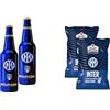 Bombeer del INTE.R 2 Bottiglie da 33cl + 2 Patatine da 25gr - Birra Originale By Christian Vieri - Puro Malto Bottiglie di Vetro - Made in Italy