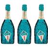 Zeus Party 3 Bottiglie Italia Astoria Unica Cuvee Bottiglie Azzurri da 750ml Edizione Limitata