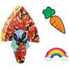 ARCOBALENO PARTY Uova di Cioccolato al Latte Bin g da 220 gr Pasqua 2024 include Magnete A scelta Dolfin